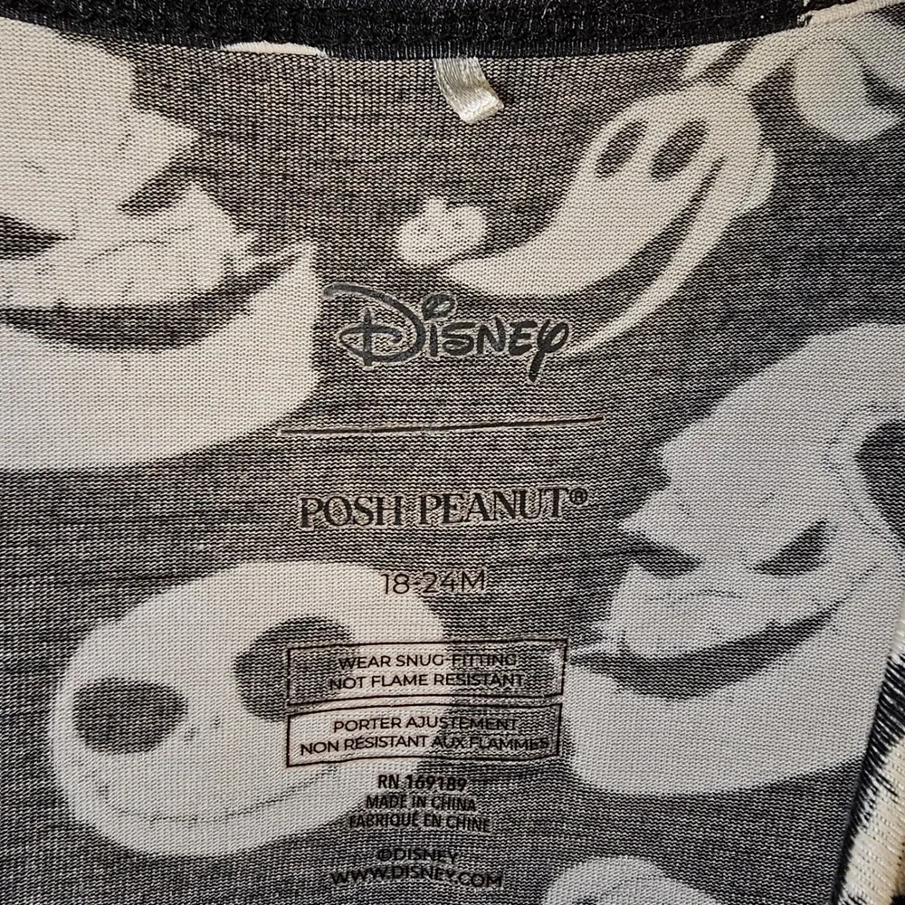 Posh Peanut Disney Nightmare Before Christmas Pajamas 18-24‎ Months Glow In Dark